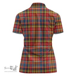 Scottish Drummond of Strathallan Modern Clan Tartan Polo Shirt For Women, Women's Scottish Polo Shirt Scottish Plaid Tartan Plaid - ScotsTee - scotstee.com