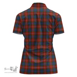 Scottish Fraser Ancient Clan Tartan Polo Shirt For Women, Women's Scottish Polo Shirt Scottish Plaid Tartan Plaid - ScotsTee - scotstee.com
