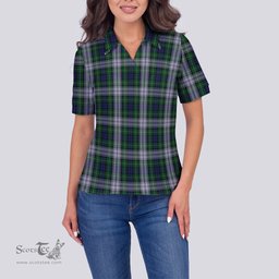 Scottish Forbes Dress Clan Tartan Polo Shirt For Women, Women's Scottish Polo Shirt Scottish Plaid Tartan Plaid - ScotsTee - scotstee.com