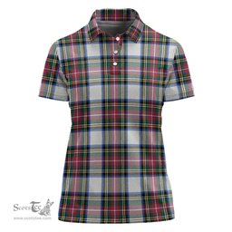 Scottish Dennistoun Clan Tartan Polo Shirt For Women, Women's Scottish Polo Shirt Scottish Plaid Tartan Plaid - ScotsTee - scotstee.com