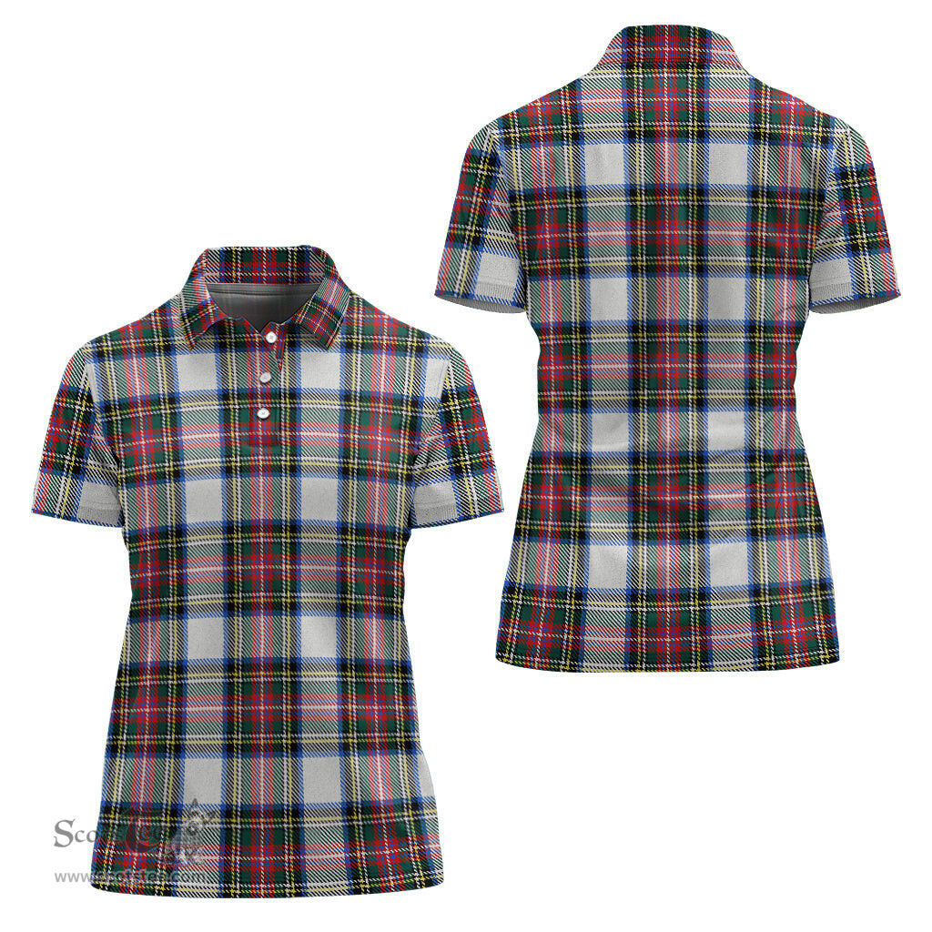 Scottish Dennistoun Clan Tartan Polo Shirt For Women, Women's Scottish Polo Shirt Scottish Plaid Tartan Plaid - ScotsTee - scotstee.com
