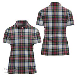 Scottish Dennistoun Clan Tartan Polo Shirt For Women, Women's Scottish Polo Shirt Scottish Plaid Tartan Plaid - ScotsTee - scotstee.com