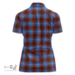 Scottish Crichton Clan Tartan Polo Shirt For Women, Women's Scottish Polo Shirt Scottish Plaid Tartan Plaid - ScotsTee - scotstee.com