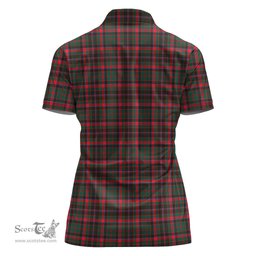 Scottish Cumming Hunting Modern Clan Tartan Polo Shirt For Women, Women's Scottish Polo Shirt Scottish Plaid Tartan Plaid - ScotsTee - scotstee.com