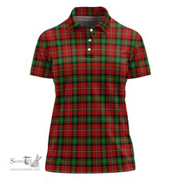 Scottish Fullerton Clan Tartan Polo Shirt For Women, Women's Scottish Polo Shirt Scottish Plaid Tartan Plaid - ScotsTee - scotstee.com