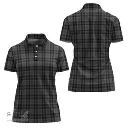 Scottish Drummond Grey Clan Tartan Polo Shirt For Women, Women's Scottish Polo Shirt Scottish Plaid Tartan Plaid - ScotsTee - scotstee.com
