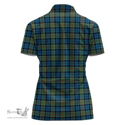 Scottish Colquhoun Ancient Clan Tartan Polo Shirt For Women, Women's Scottish Polo Shirt Scottish Plaid Tartan Plaid - ScotsTee - scotstee.com