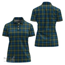 Scottish Colquhoun Ancient Clan Tartan Polo Shirt For Women, Women's Scottish Polo Shirt Scottish Plaid Tartan Plaid - ScotsTee - scotstee.com