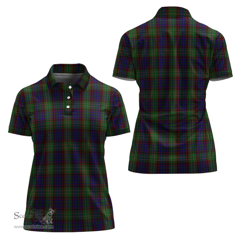 Scottish Cunningham Hunting Clan Tartan Polo Shirt For Women, Women's Scottish Polo Shirt Scottish Plaid Tartan Plaid - ScotsTee - scotstee.com