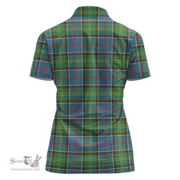 Scottish Colville Clan Tartan Polo Shirt For Women, Women's Scottish Polo Shirt Scottish Plaid Tartan Plaid - ScotsTee - scotstee.com