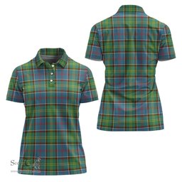 Scottish Colville Clan Tartan Polo Shirt For Women, Women's Scottish Polo Shirt Scottish Plaid Tartan Plaid - ScotsTee - scotstee.com