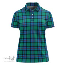 Scottish Flower Of Scotland Clan Tartan Polo Shirt For Women, Women's Scottish Polo Shirt Scottish Plaid Tartan Plaid - ScotsTee - scotstee.com