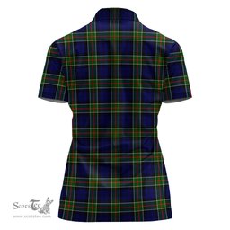 Scottish Colquhoun Modern Clan Tartan Polo Shirt For Women, Women's Scottish Polo Shirt Scottish Plaid Tartan Plaid - ScotsTee - scotstee.com