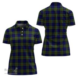 Scottish Colquhoun Modern Clan Tartan Polo Shirt For Women, Women's Scottish Polo Shirt Scottish Plaid Tartan Plaid - ScotsTee - scotstee.com