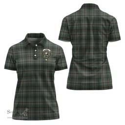 Scottish Craig Clan Tartan Polo Shirt with Family Crest For Women, Women's Scottish Polo Shirt Scottish Plaid Tartan Plaid - ScotsTee - scotstee.com