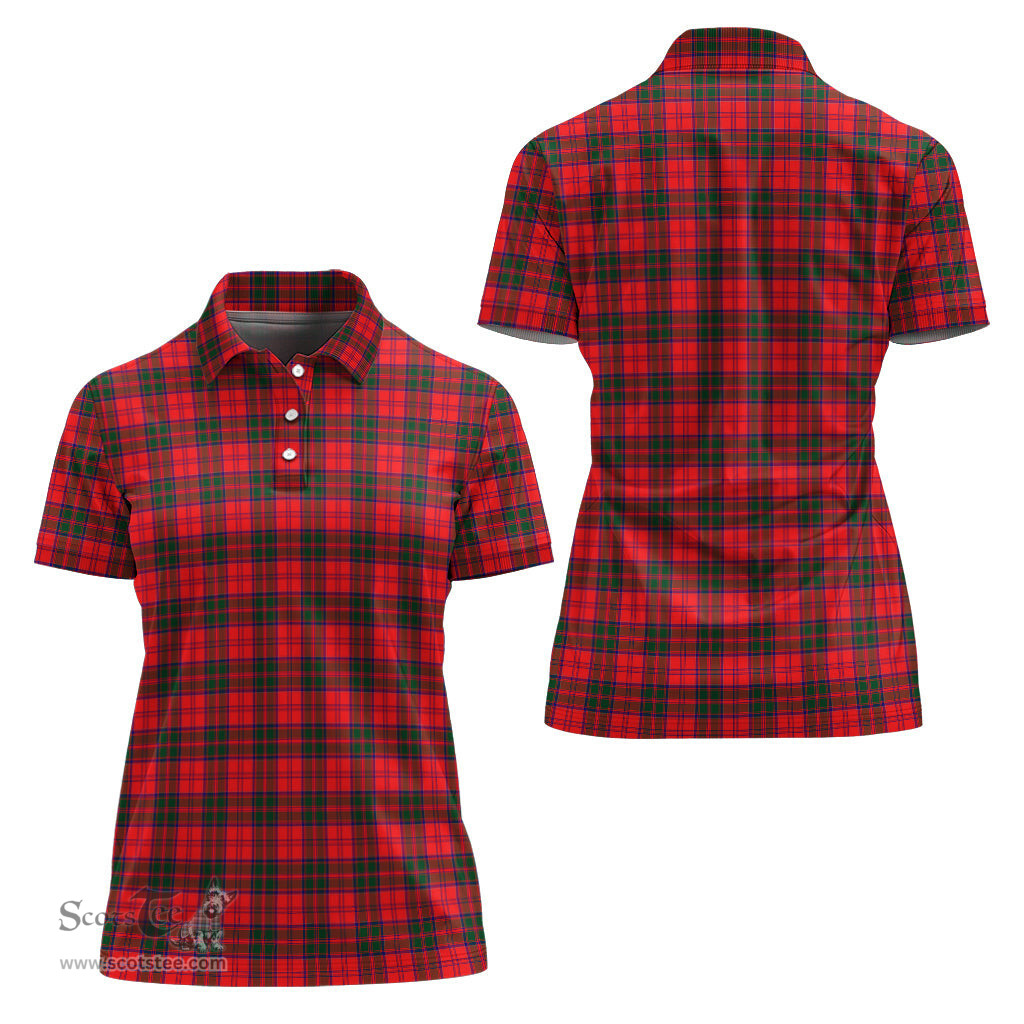 Scottish Drummond Modern Clan Tartan Polo Shirt For Women, Women's Scottish Polo Shirt Scottish Plaid Tartan Plaid - ScotsTee - scotstee.com