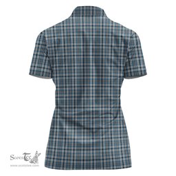 Scottish Conquergood Clan Tartan Polo Shirt For Women, Women's Scottish Polo Shirt Scottish Plaid Tartan Plaid - ScotsTee - scotstee.com