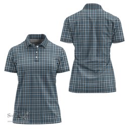 Scottish Conquergood Clan Tartan Polo Shirt For Women, Women's Scottish Polo Shirt Scottish Plaid Tartan Plaid - ScotsTee - scotstee.com