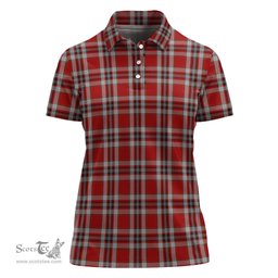 Scottish Drummond of Perth Dress Clan Tartan Polo Shirt For Women, Women's Scottish Polo Shirt Scottish Plaid Tartan Plaid - ScotsTee - scotstee.com
