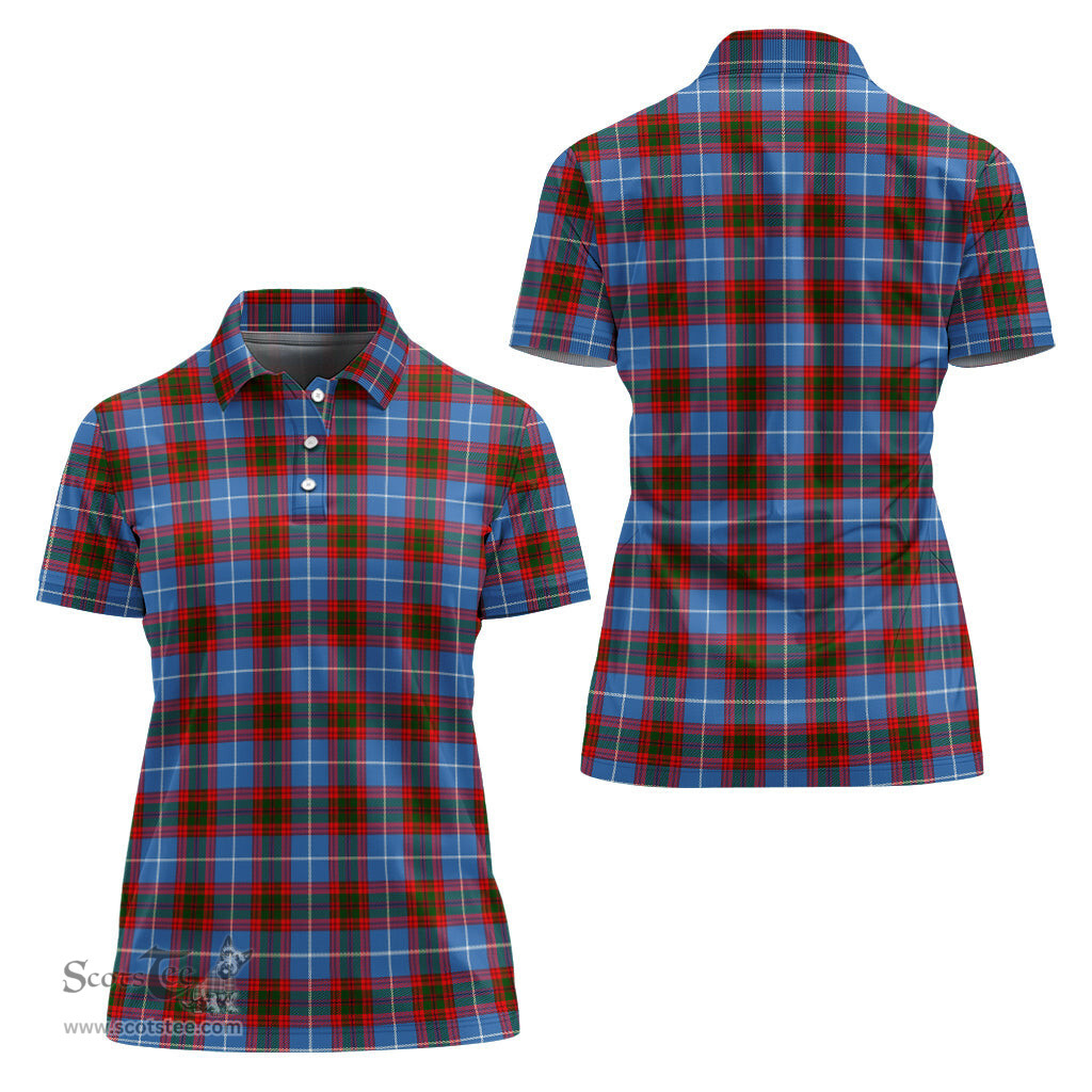 Scottish Dalmahoy Clan Tartan Polo Shirt For Women, Women's Scottish Polo Shirt Scottish Plaid Tartan Plaid - ScotsTee - scotstee.com