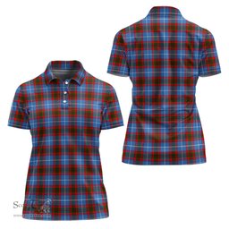 Scottish Dalmahoy Clan Tartan Polo Shirt For Women, Women's Scottish Polo Shirt Scottish Plaid Tartan Plaid - ScotsTee - scotstee.com