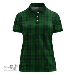 Scottish Dunbar Hunting Clan Tartan Polo Shirt For Women, Women's Scottish Polo Shirt Scottish Plaid Tartan Plaid - ScotsTee - scotstee.com