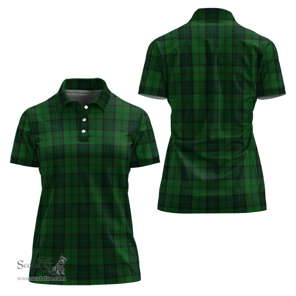 Scottish Dunbar Hunting Clan Tartan Polo Shirt For Women, Women's Scottish Polo Shirt Scottish Plaid Tartan Plaid - ScotsTee - scotstee.com