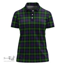 Scottish Farquharson Clan Tartan Polo Shirt For Women, Women's Scottish Polo Shirt Scottish Plaid Tartan Plaid - ScotsTee - scotstee.com