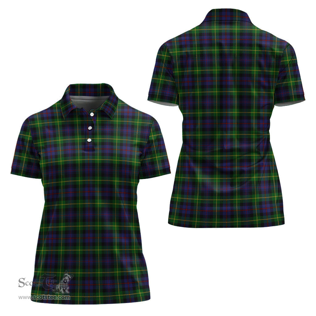 Scottish Farquharson Clan Tartan Polo Shirt For Women, Women's Scottish Polo Shirt Scottish Plaid Tartan Plaid - ScotsTee - scotstee.com