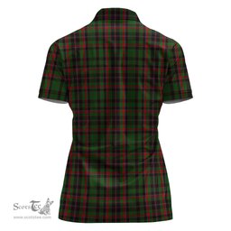 Scottish Cumming Hunting Clan Tartan Polo Shirt For Women, Women's Scottish Polo Shirt Scottish Plaid Tartan Plaid - ScotsTee - scotstee.com