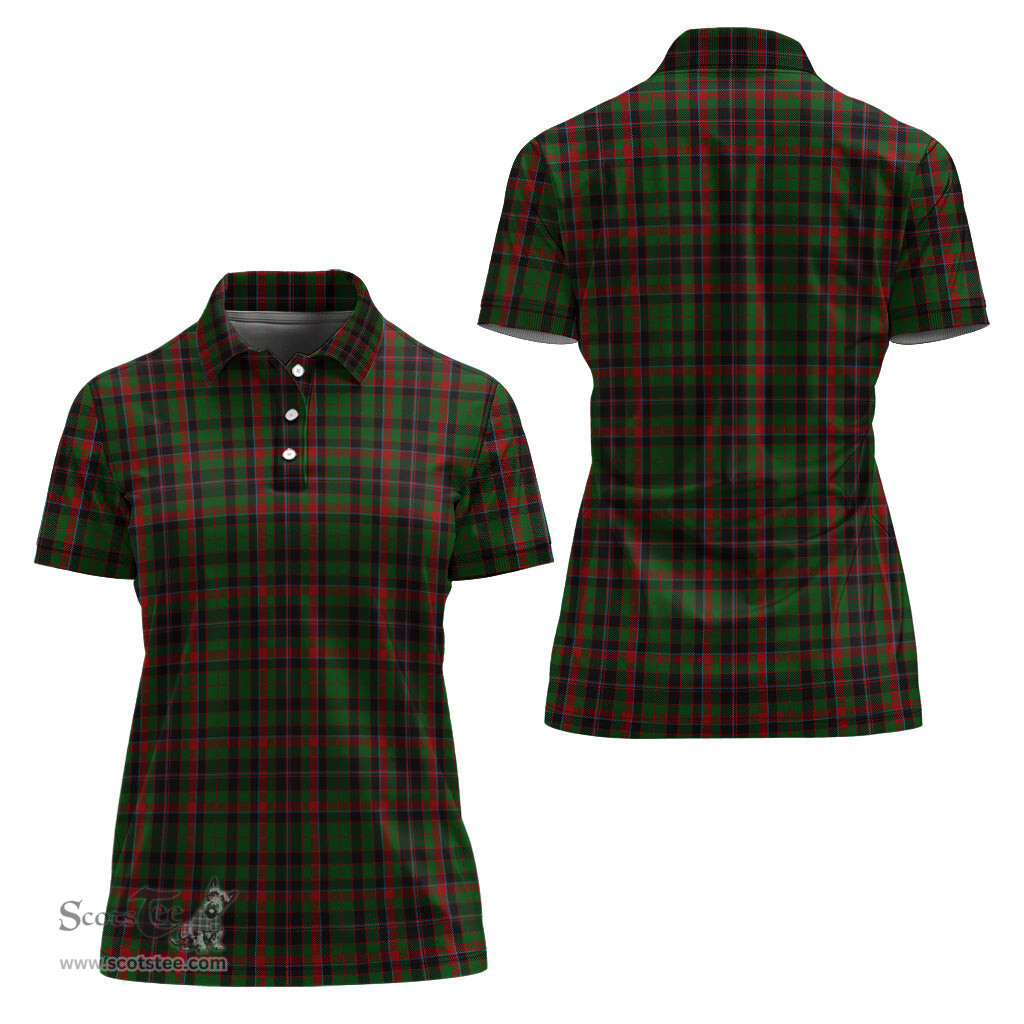 Scottish Cumming Hunting Clan Tartan Polo Shirt For Women, Women's Scottish Polo Shirt Scottish Plaid Tartan Plaid - ScotsTee - scotstee.com