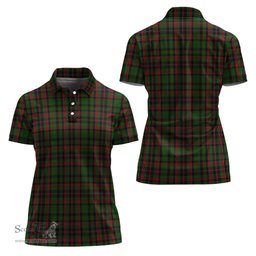 Scottish Cumming Hunting Clan Tartan Polo Shirt For Women, Women's Scottish Polo Shirt Scottish Plaid Tartan Plaid - ScotsTee - scotstee.com