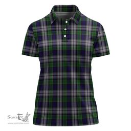Scottish Colquhoun Dress Clan Tartan Polo Shirt For Women, Women's Scottish Polo Shirt Scottish Plaid Tartan Plaid - ScotsTee - scotstee.com