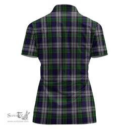 Scottish Colquhoun Dress Clan Tartan Polo Shirt For Women, Women's Scottish Polo Shirt Scottish Plaid Tartan Plaid - ScotsTee - scotstee.com