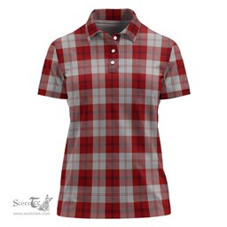 Scottish Cunningham Dress Clan Tartan Polo Shirt For Women, Women's Scottish Polo Shirt Scottish Plaid Tartan Plaid - ScotsTee - scotstee.com