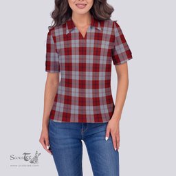 Scottish Cunningham Dress Clan Tartan Polo Shirt For Women, Women's Scottish Polo Shirt Scottish Plaid Tartan Plaid - ScotsTee - scotstee.com