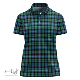 Scottish Galbraith Ancient Clan Tartan Polo Shirt For Women, Women's Scottish Polo Shirt Scottish Plaid Tartan Plaid - ScotsTee - scotstee.com