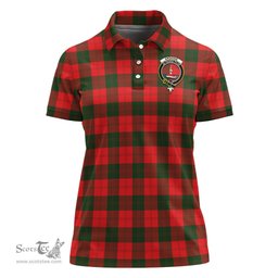 Scottish Erskine Modern Clan Tartan Polo Shirt with Family Crest For Women, Women's Scottish Polo Shirt Scottish Plaid Tartan Plaid - ScotsTee - scotstee.com