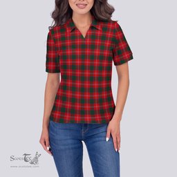 Scottish Fenton Clan Tartan Polo Shirt For Women, Women's Scottish Polo Shirt Scottish Plaid Tartan Plaid - ScotsTee - scotstee.com