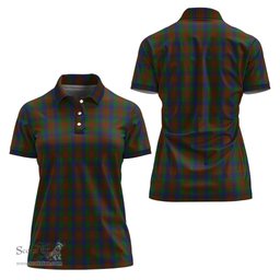 Scottish Dorward Dogwood Clan Tartan Polo Shirt For Women, Women's Scottish Polo Shirt Scottish Plaid Tartan Plaid - ScotsTee - scotstee.com