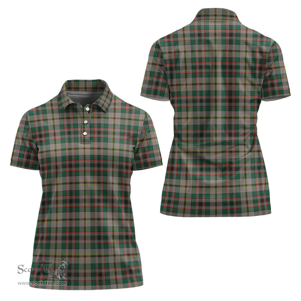 Scottish Craig Ancient Clan Tartan Polo Shirt For Women, Women's Scottish Polo Shirt Scottish Plaid Tartan Plaid - ScotsTee - scotstee.com