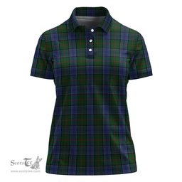 Scottish Colquhoun Clan Tartan Polo Shirt For Women, Women's Scottish Polo Shirt Scottish Plaid Tartan Plaid - ScotsTee - scotstee.com
