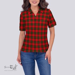 Scottish Dunbar Modern Clan Tartan Polo Shirt For Women, Women's Scottish Polo Shirt Scottish Plaid Tartan Plaid - ScotsTee - scotstee.com