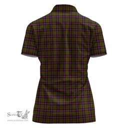 Scottish Cochrane Modern Clan Tartan Polo Shirt with Family Crest For Women, Women's Scottish Polo Shirt Scottish Plaid Tartan Plaid - ScotsTee - scotstee.com