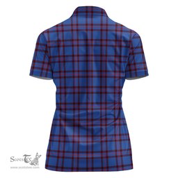 Scottish Elliot Modern Clan Tartan Polo Shirt For Women, Women's Scottish Polo Shirt Scottish Plaid Tartan Plaid - ScotsTee - scotstee.com