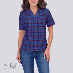 Scottish Elliot Modern Clan Tartan Polo Shirt For Women, Women's Scottish Polo Shirt Scottish Plaid Tartan Plaid - ScotsTee - scotstee.com