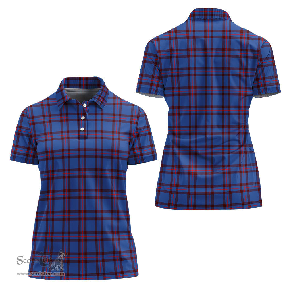 Scottish Elliot Modern Clan Tartan Polo Shirt For Women, Women's Scottish Polo Shirt Scottish Plaid Tartan Plaid - ScotsTee - scotstee.com