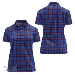 Scottish Elliot Modern Clan Tartan Polo Shirt For Women, Women's Scottish Polo Shirt Scottish Plaid Tartan Plaid - ScotsTee - scotstee.com