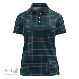 Scottish Cockburn Ancient Clan Tartan Polo Shirt For Women, Women's Scottish Polo Shirt Scottish Plaid Tartan Plaid - ScotsTee - scotstee.com