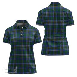 Scottish Cockburn Ancient Clan Tartan Polo Shirt For Women, Women's Scottish Polo Shirt Scottish Plaid Tartan Plaid - ScotsTee - scotstee.com